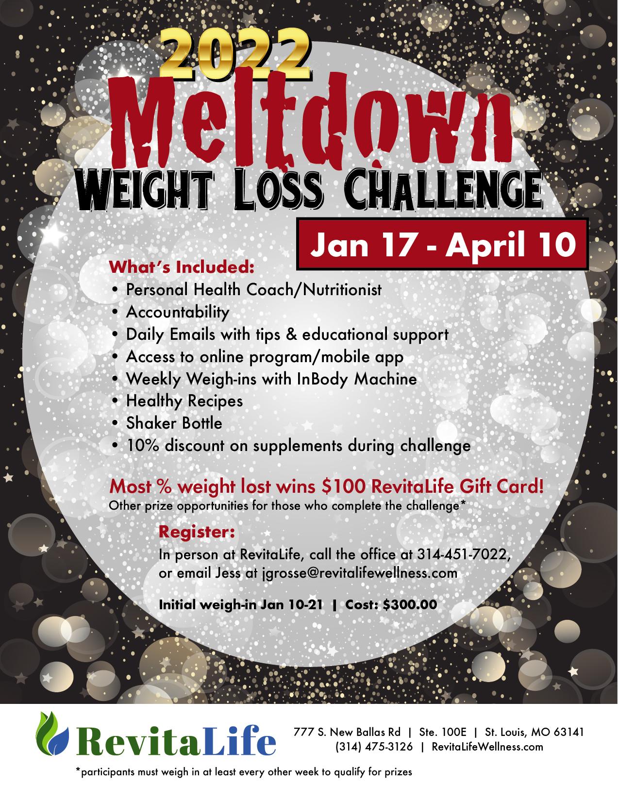 2022 Meltdown Weight Loss Challenge